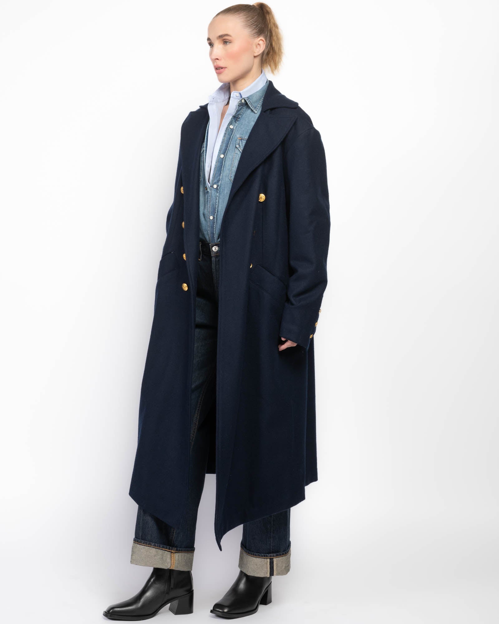 GREG LAUREN Button Spine Coat