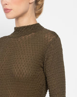 Mesh Lace Turtleneck