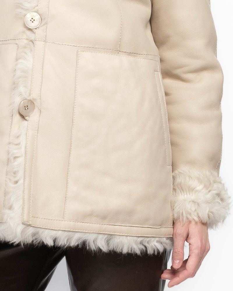 Milky Way Shearling Coat