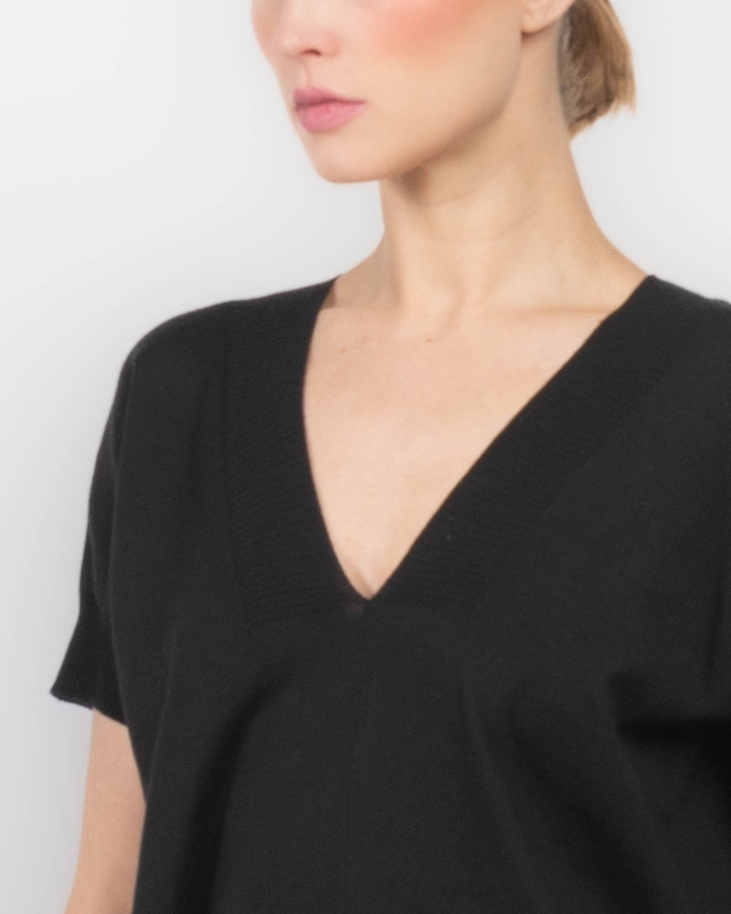 V-Neck Knit Tee