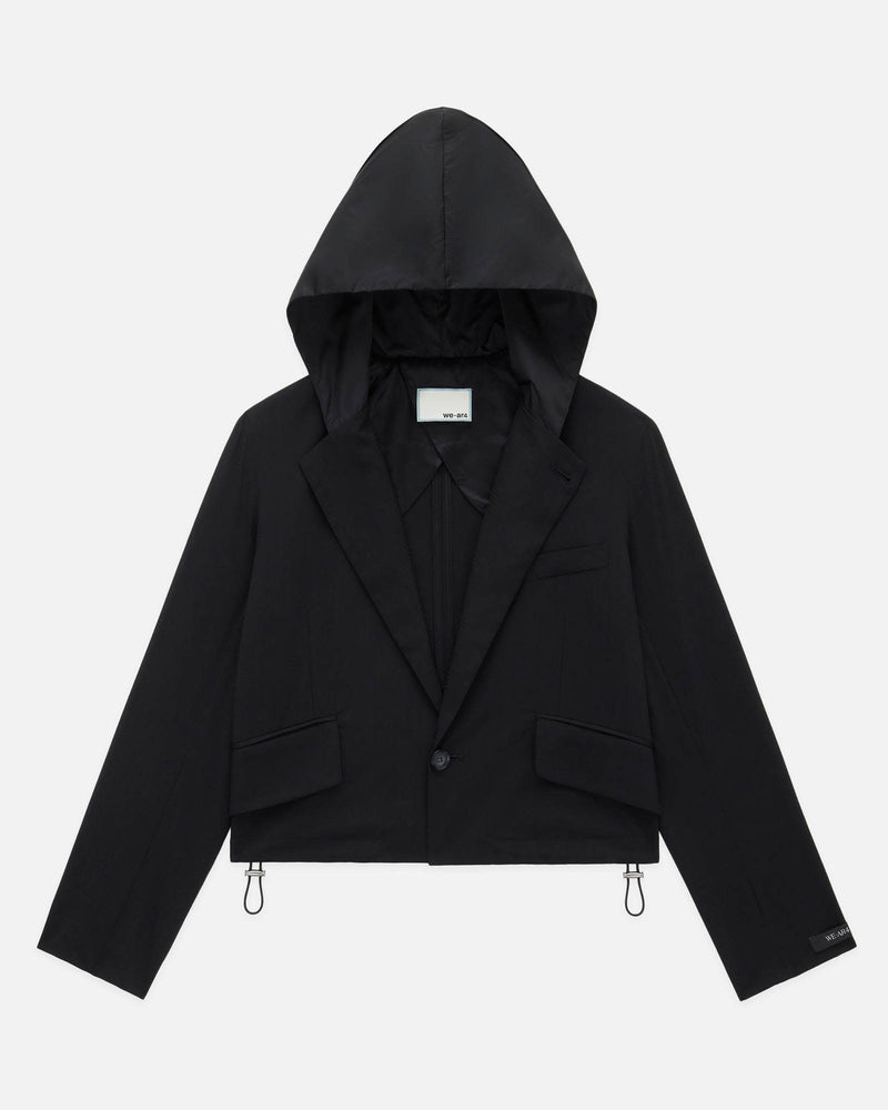 Cropped Hooded Blazer