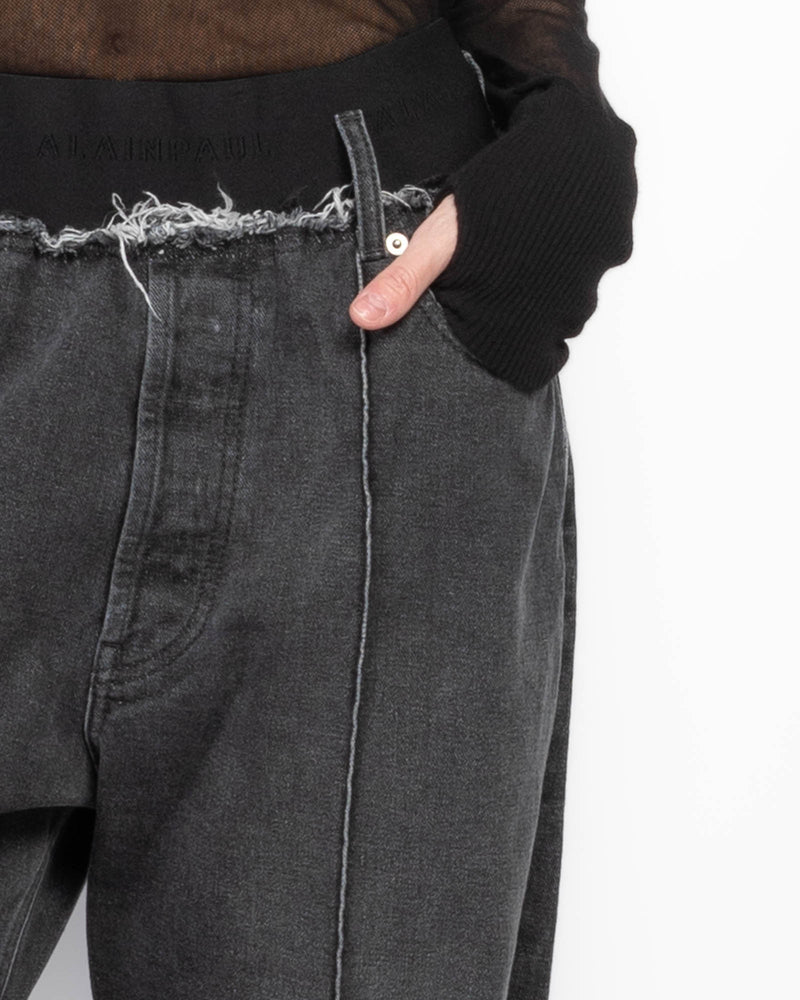 Denim Elastic Pants