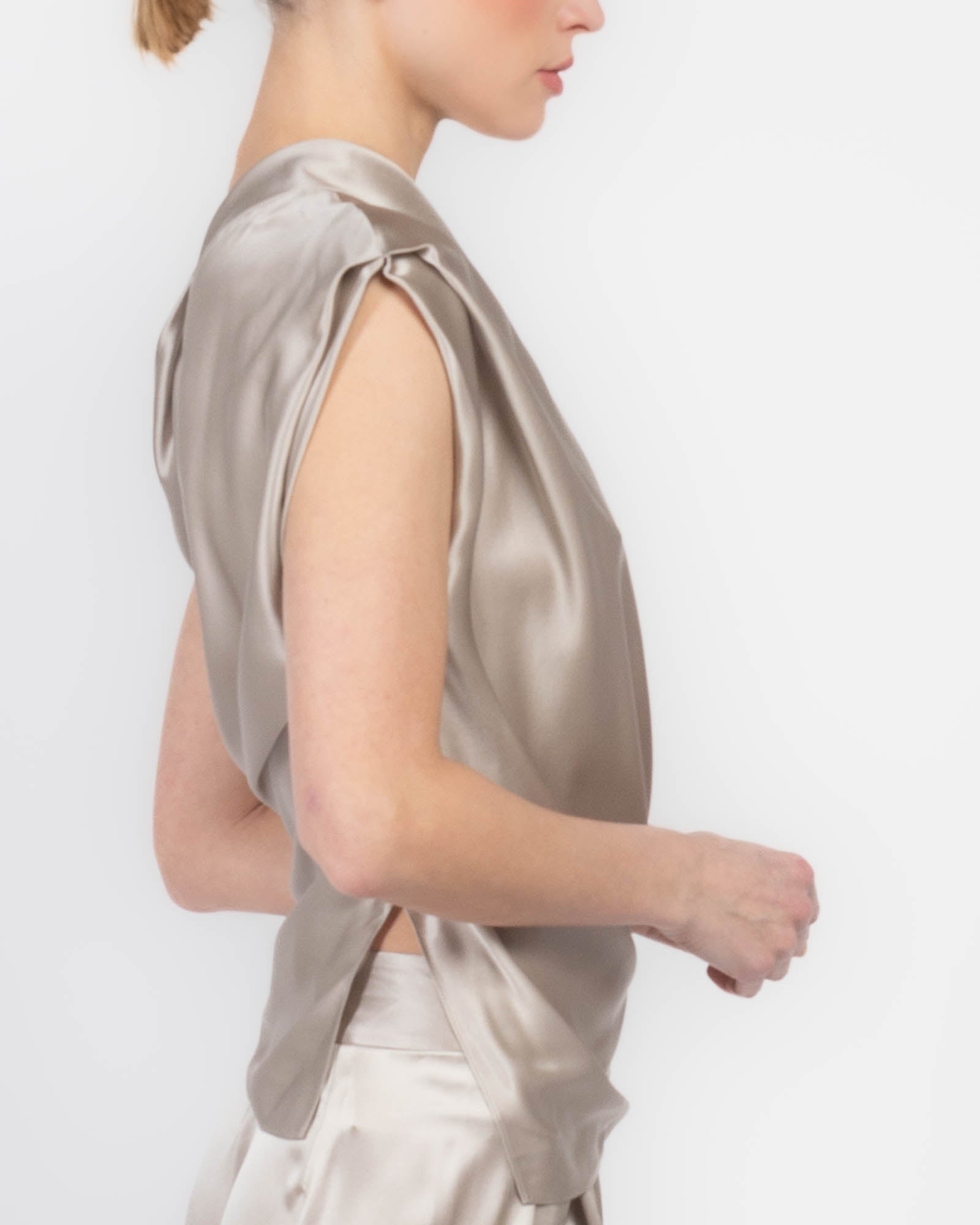 Asymmetrical Lapel Top