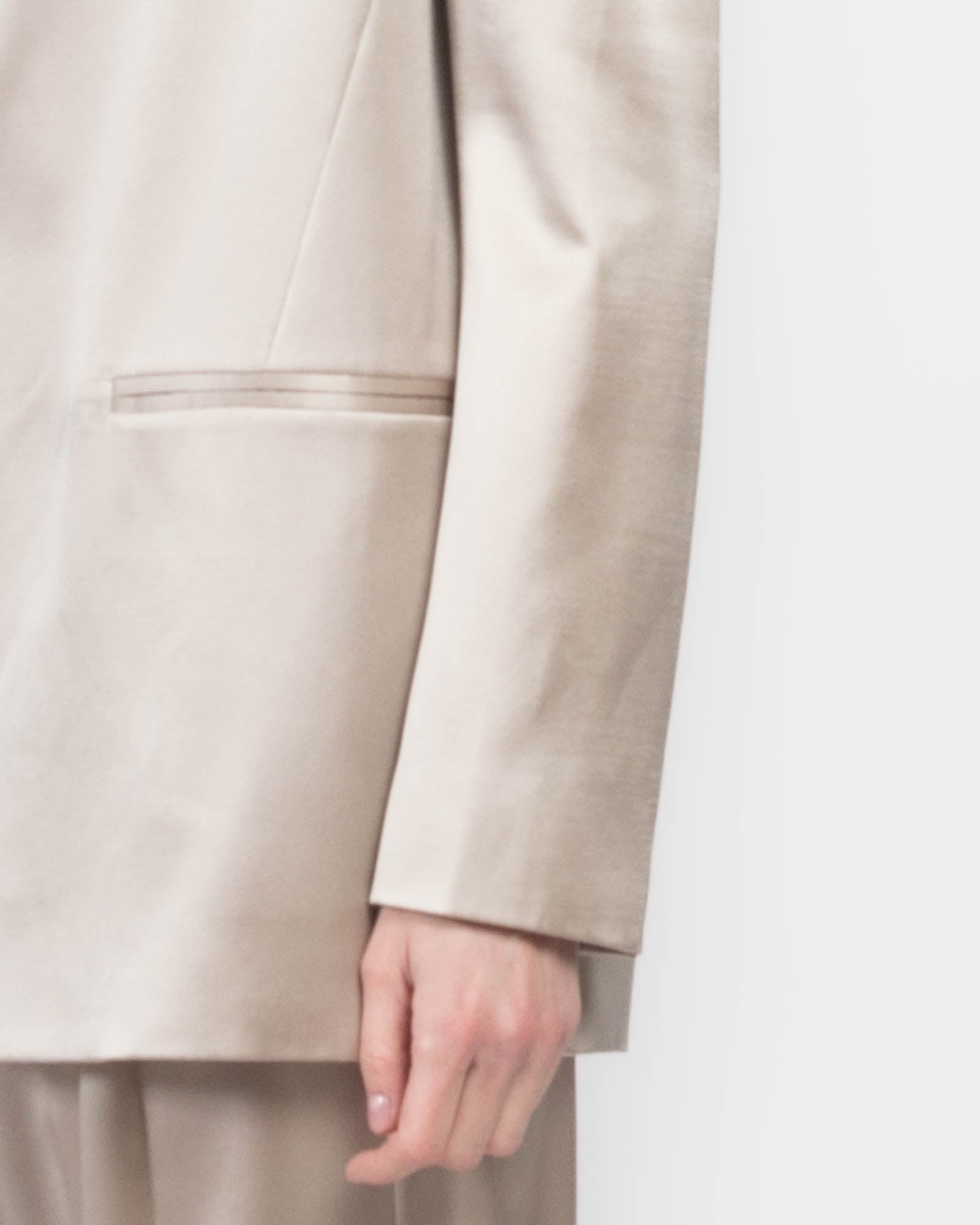 Blazer en soie surdimensionné