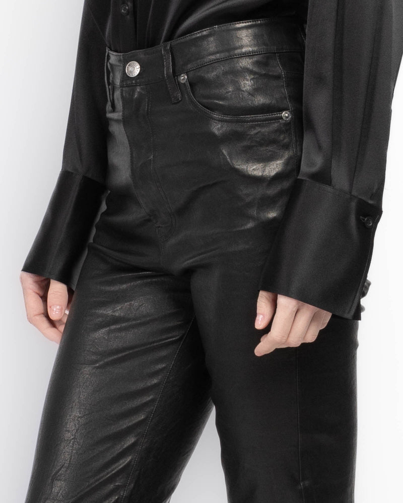 Leather Ruler Pants