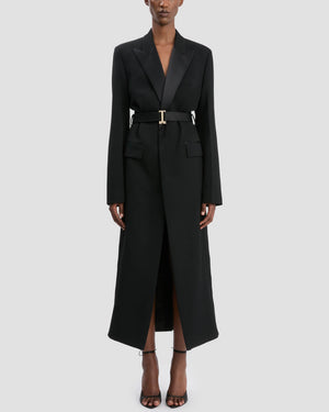 Manteau tailleur ceinturé