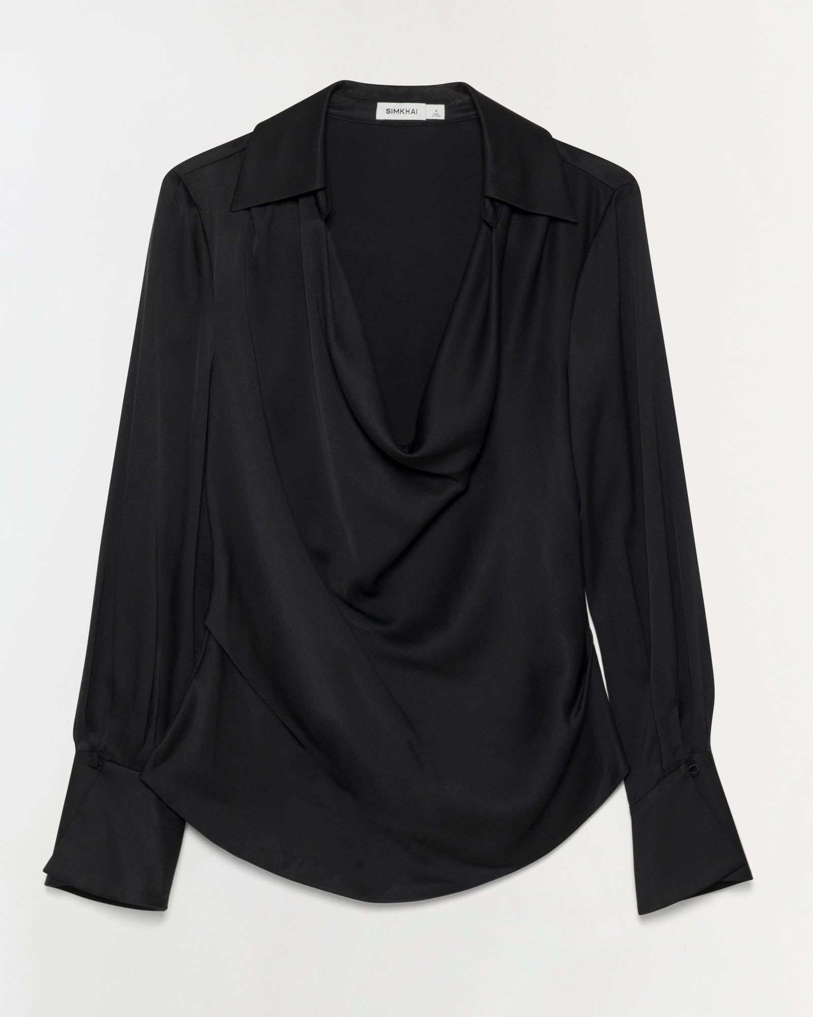 Symone Long Sleeve Cowl Top