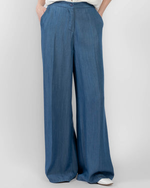 Pantalon à jambes larges