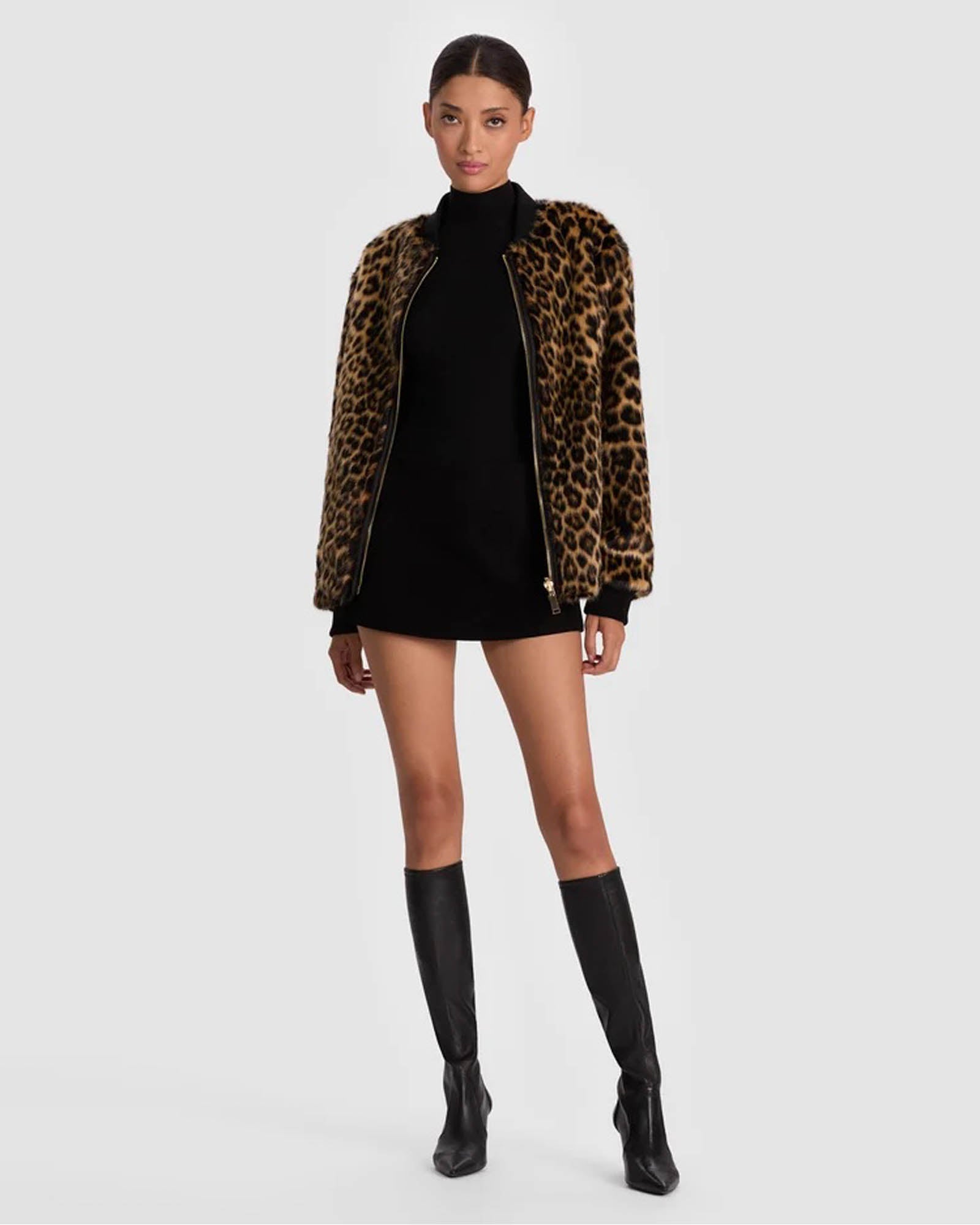 Becky Faux Fur Bomber Jacket