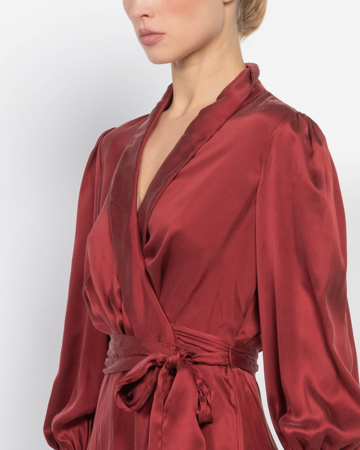 open lace back dress ZIMMERMANN Silk Wrap Dress
