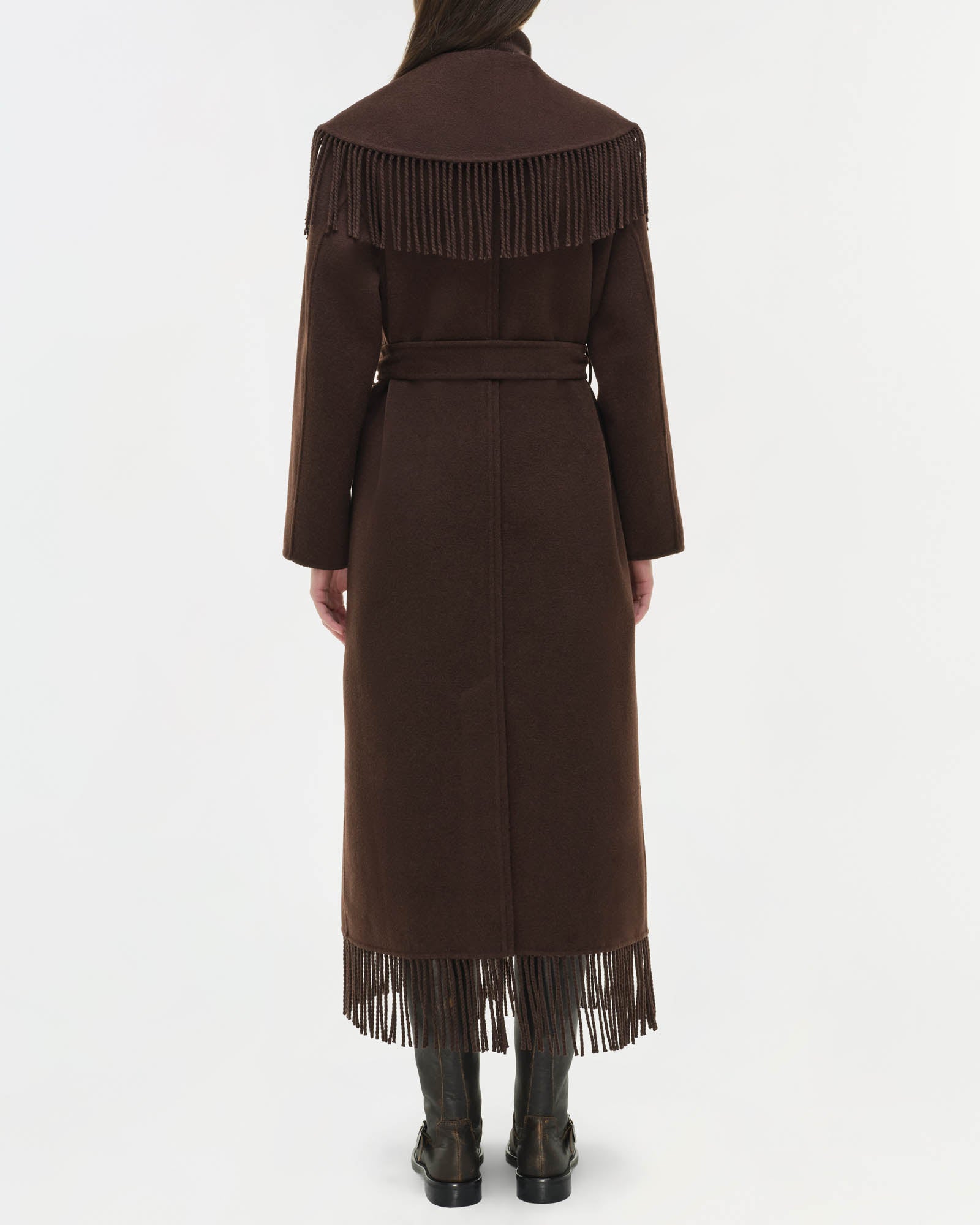 Manteau à franges Carrie