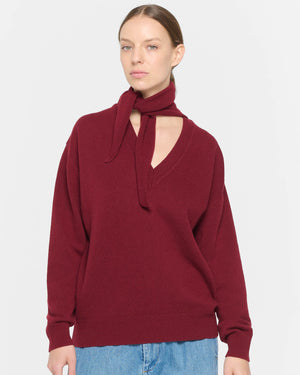 Long Sleeve Foulard Knit Top