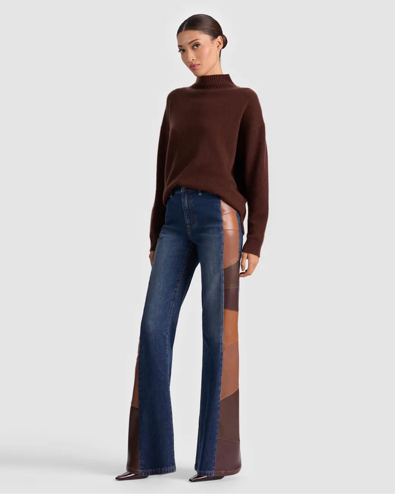 Melie Mock Neck Pullover