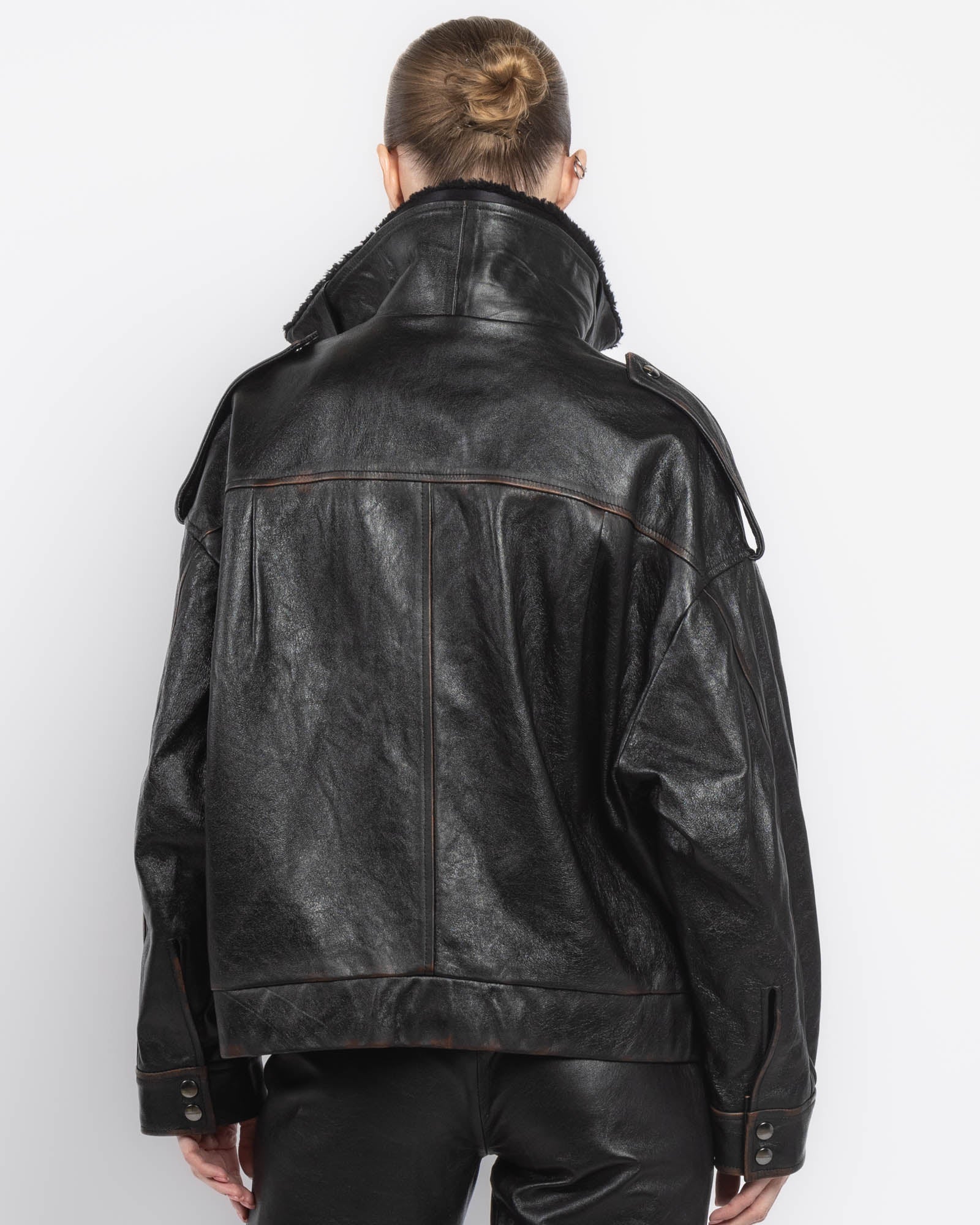 Veste Giorgio Brato X Jade avec fourrure