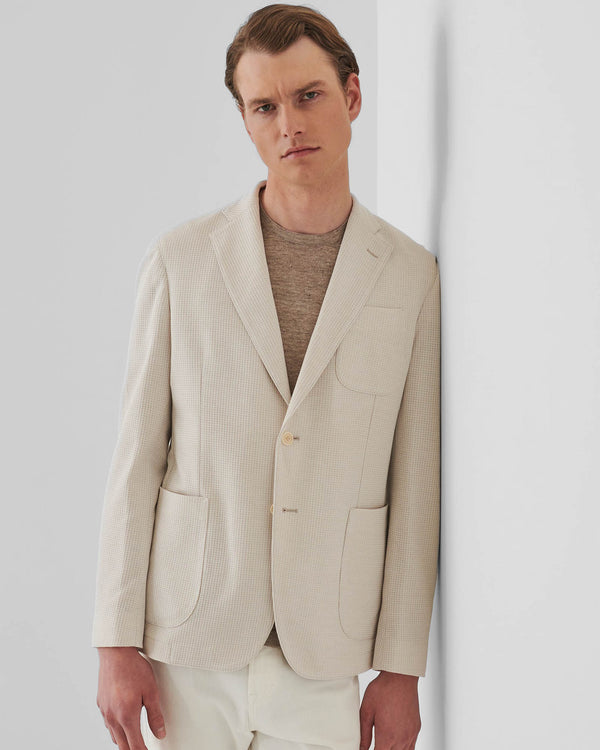 Blazer en coton à 2 boutons