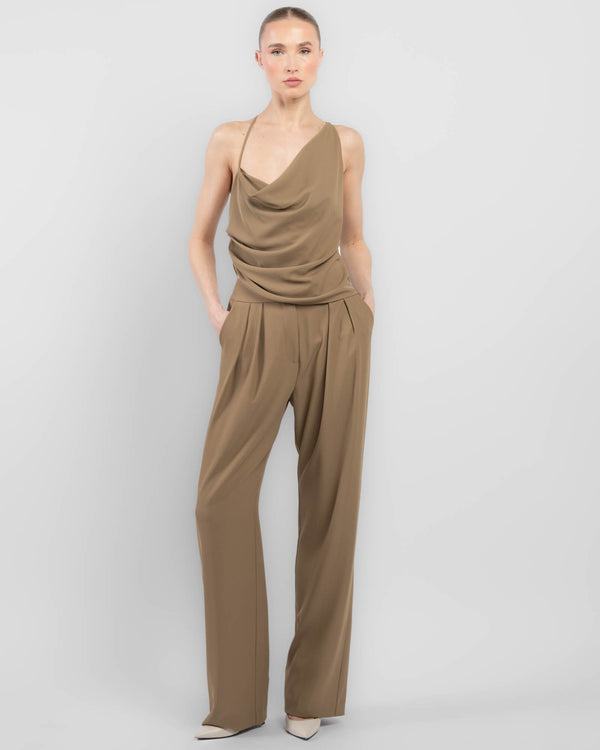 Ruched Cowl Top