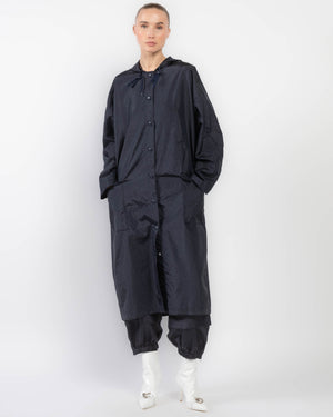 Crispy Nylon Hood Coat