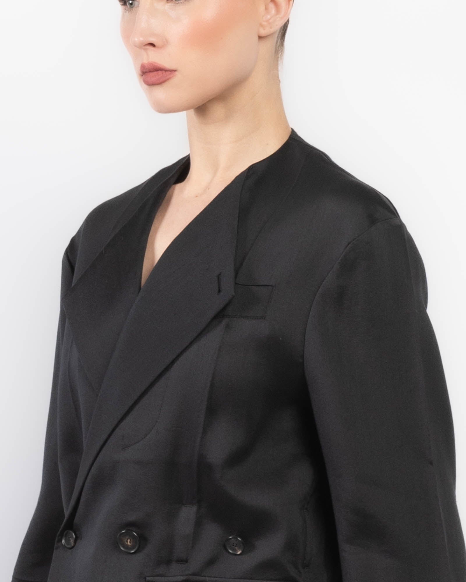 Veste origami sans col