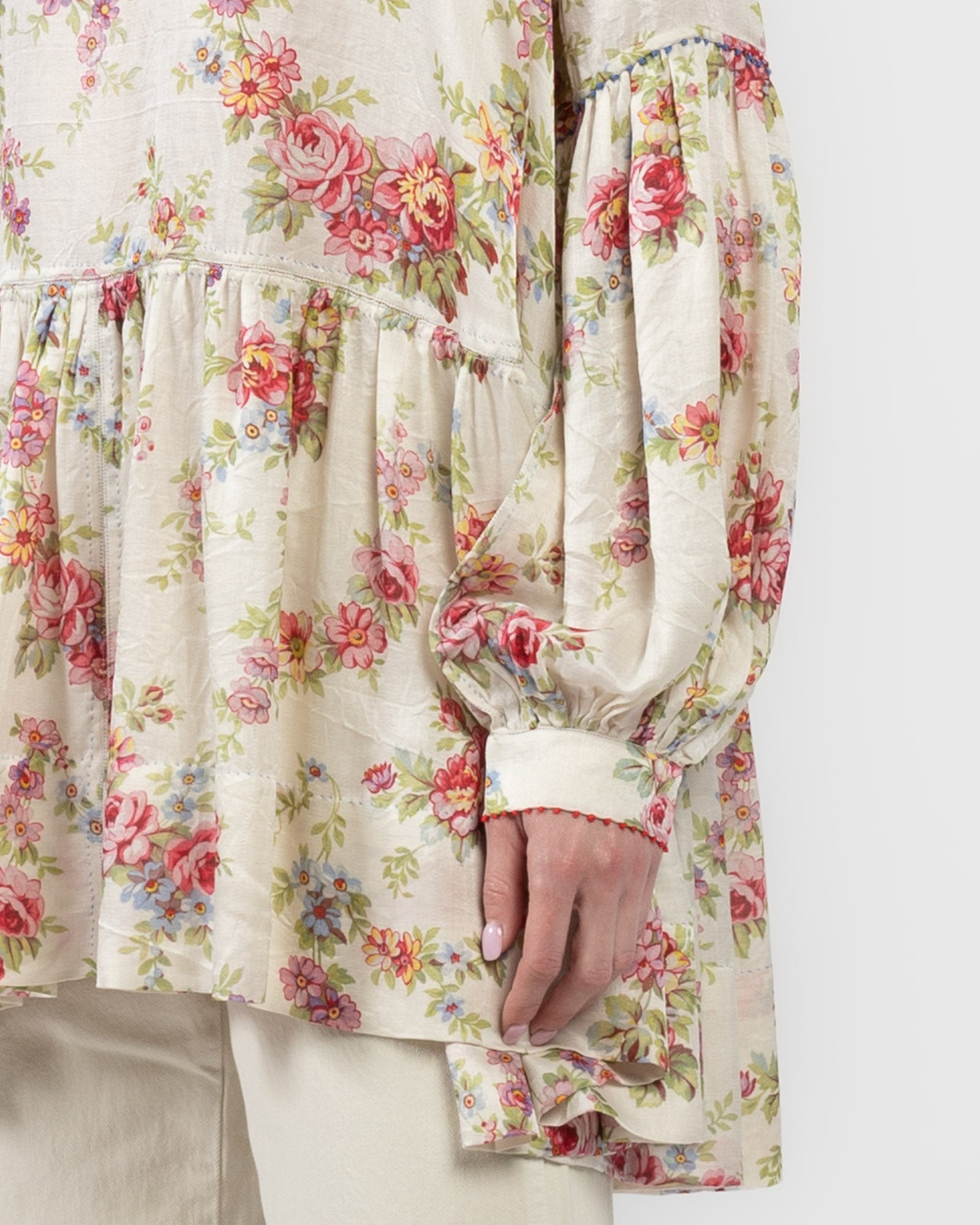 Tier Gather Floral Top