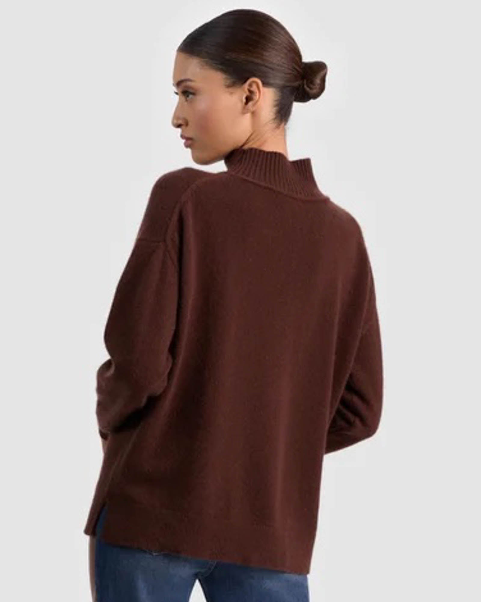 Melie Mock Neck Pullover