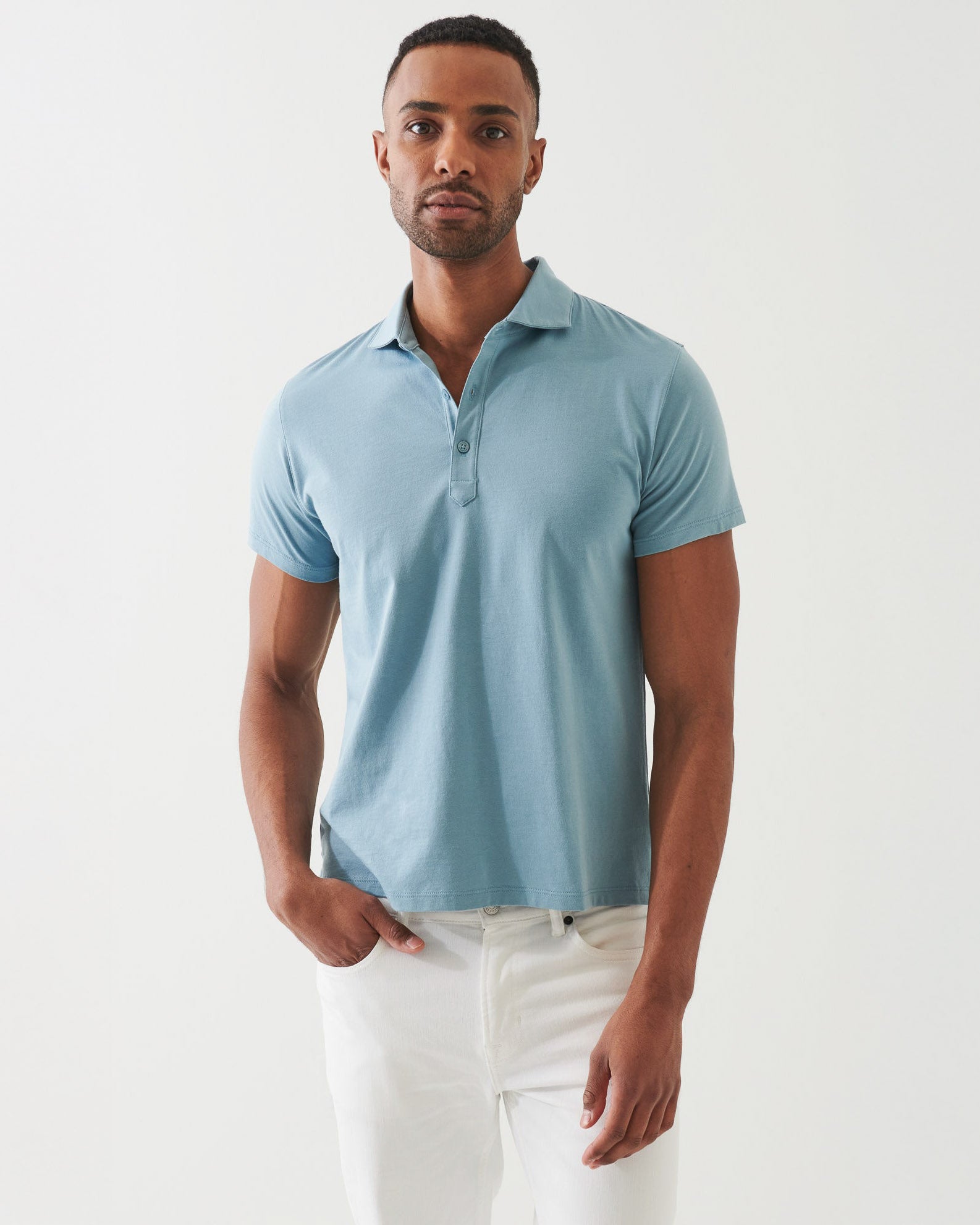 Organic Pima Cotton Button Polo