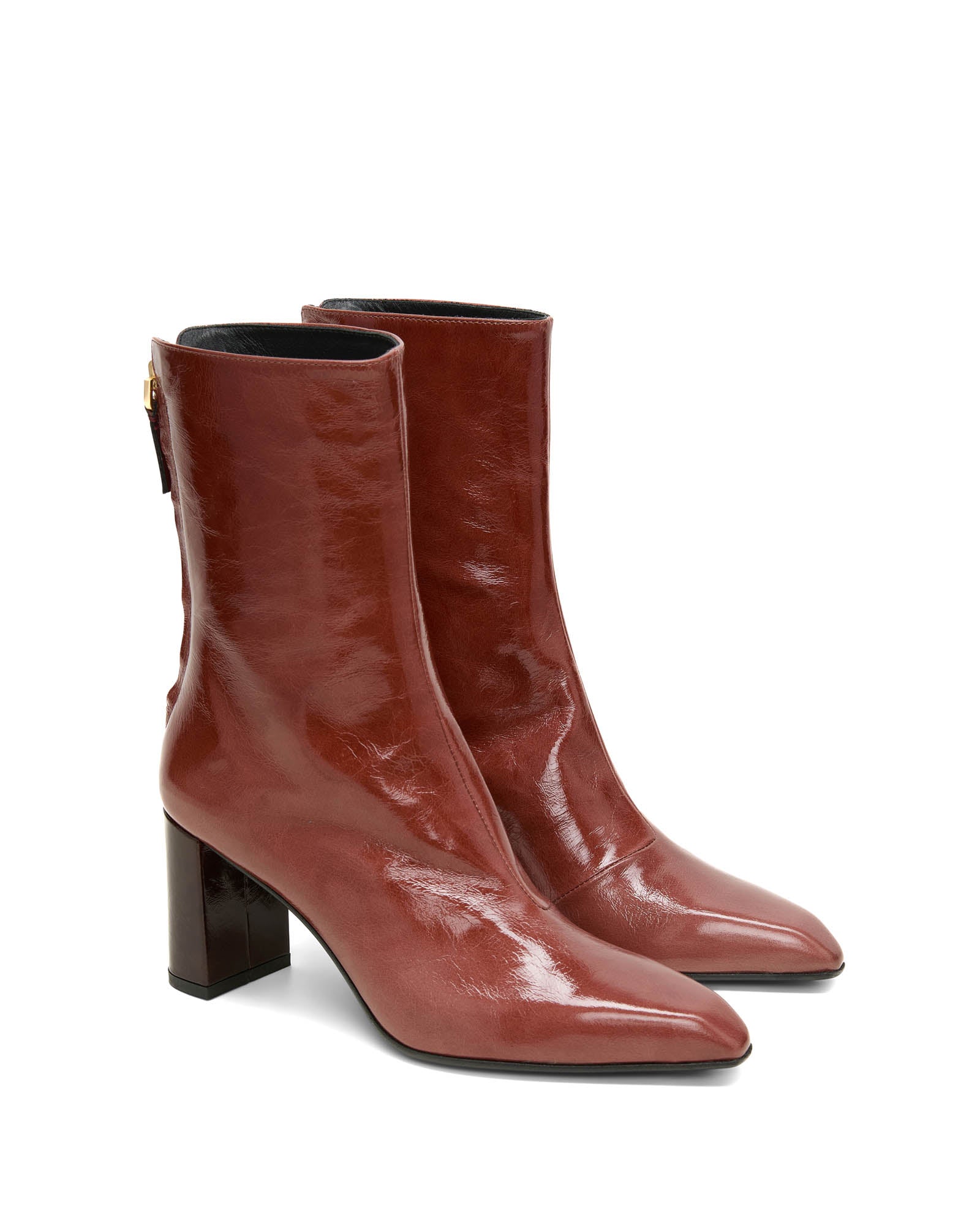 Crackle Shine Ankle Boot