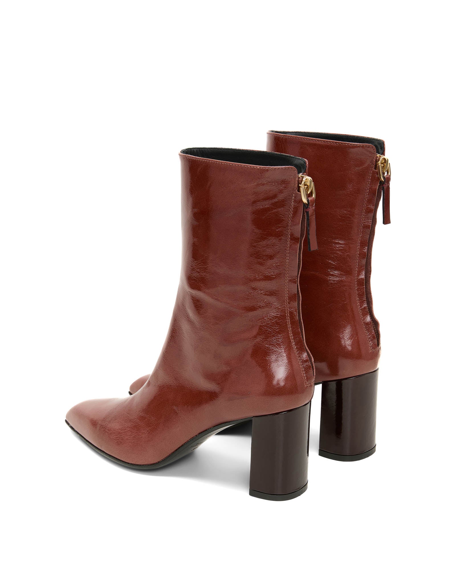 Crackle Shine Ankle Boot