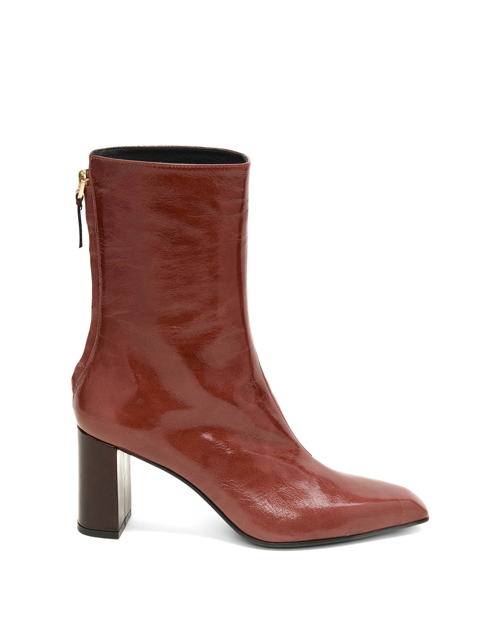 Crackle Shine Ankle Boot
