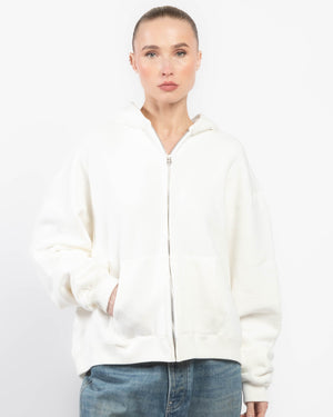 Sweat à capuche zippé en éponge