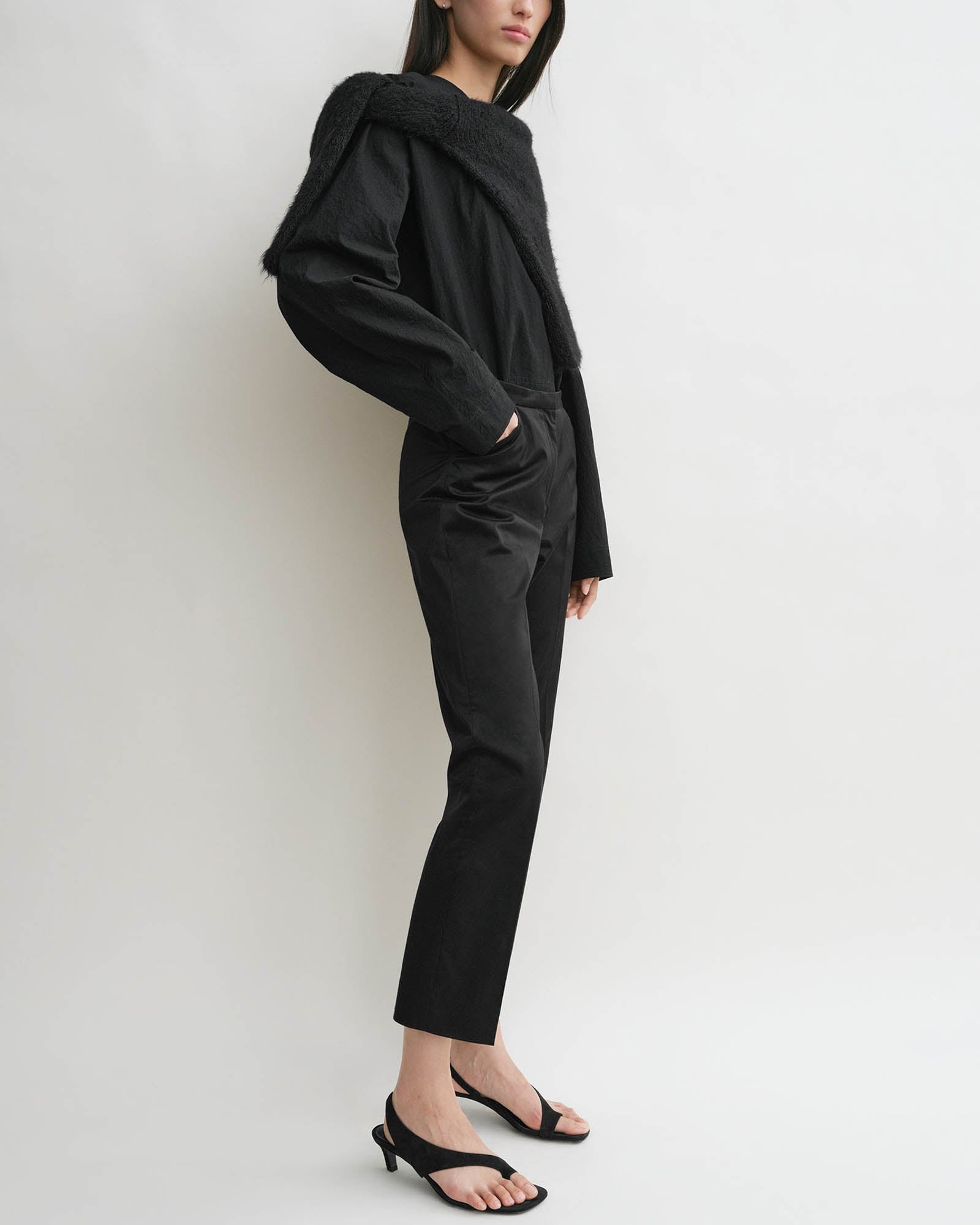 Crop Straight Trousers