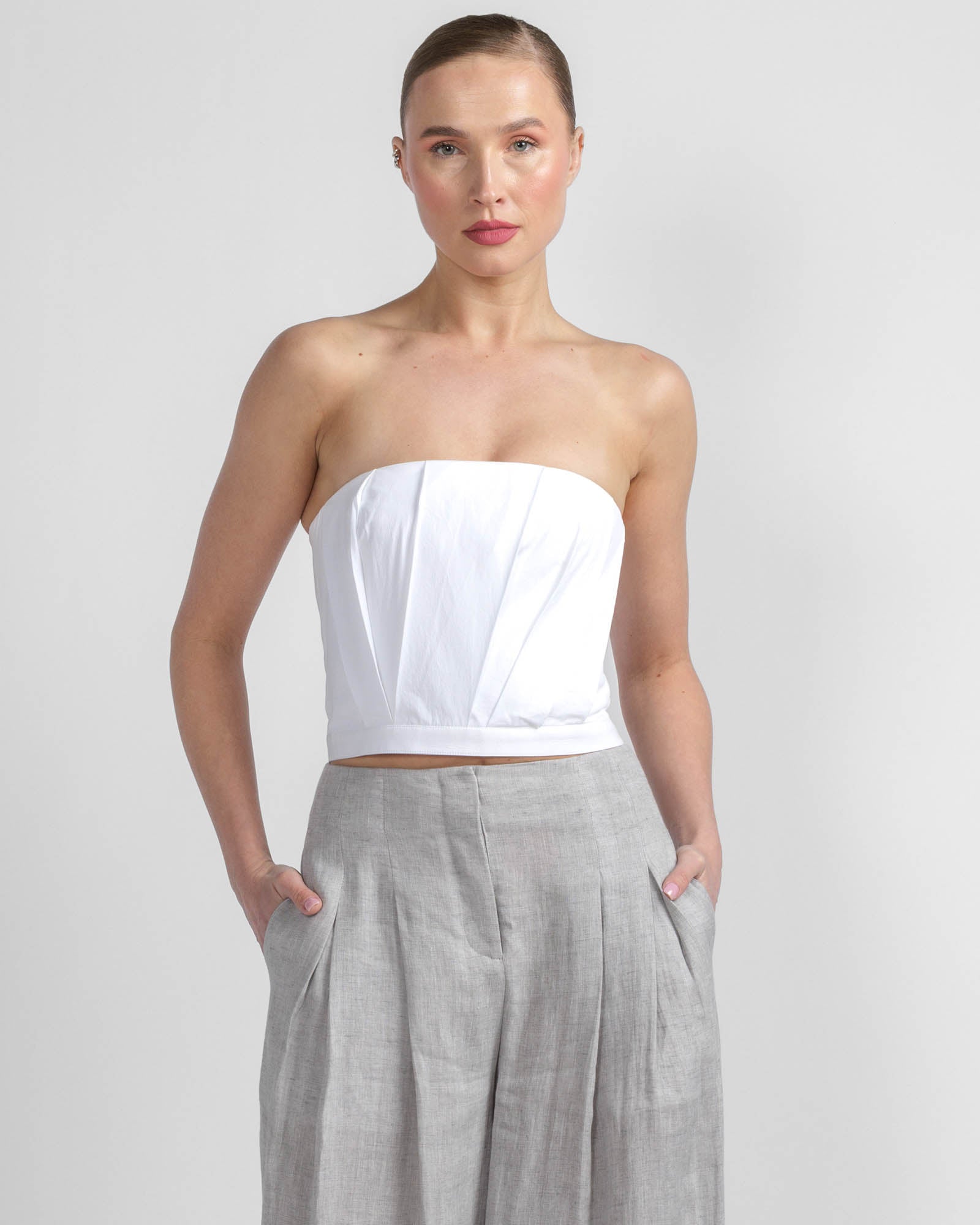 Pleated Bustier