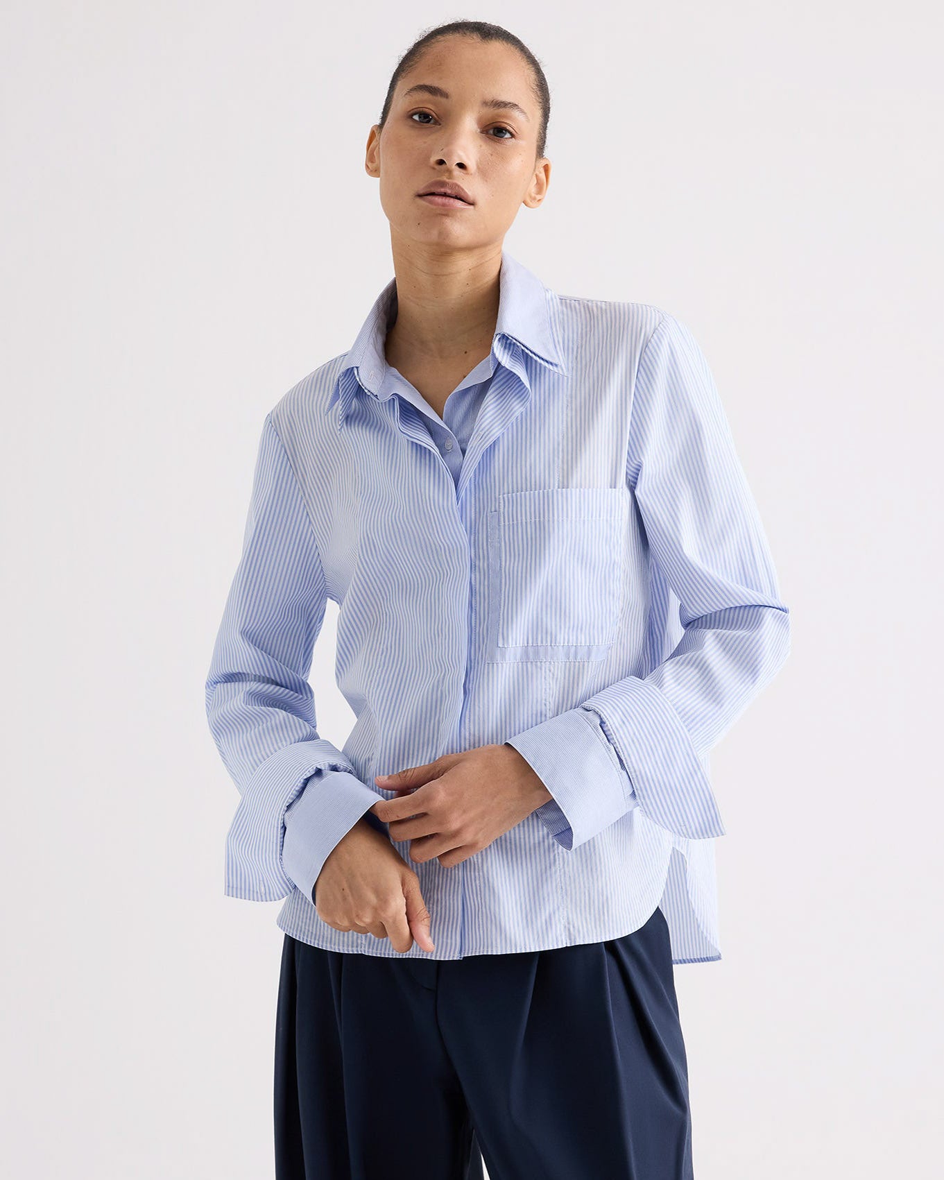 Double Layer Boyfriend Shirt