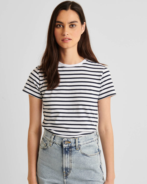 Short Sleeve Iconic Stripe Crew