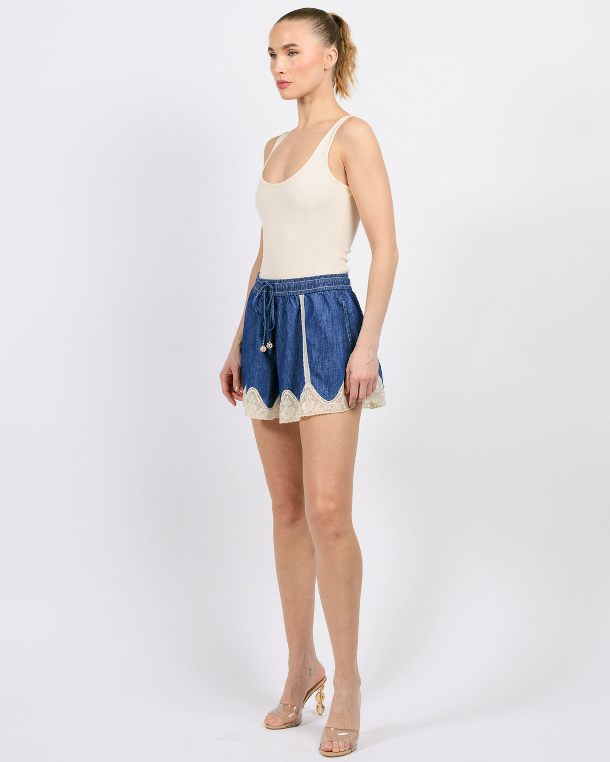 ZIMMERMANN Awaken Denim Shorts