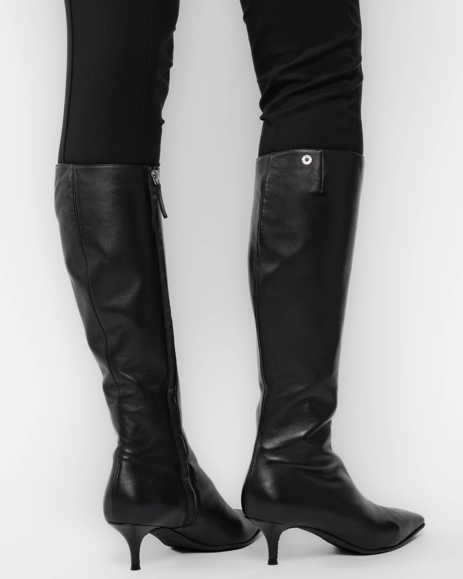 Bottes hautes zippées