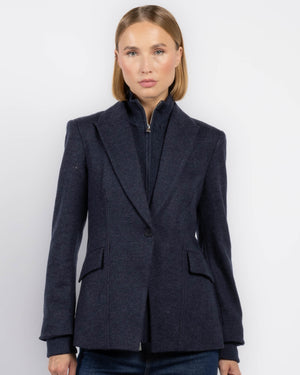 Blazer combiné en tricot Auden