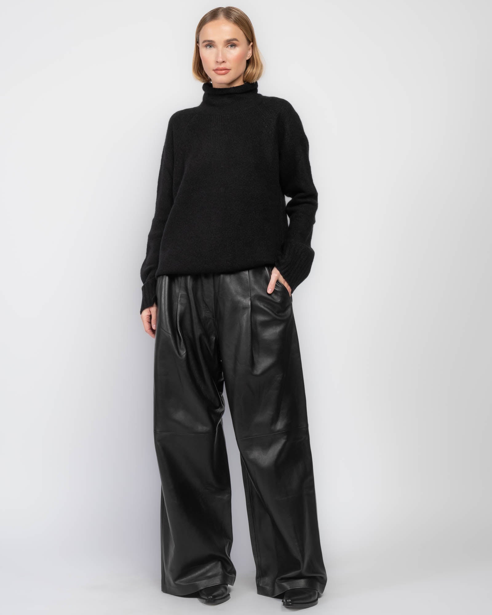 Pull à col cheminée