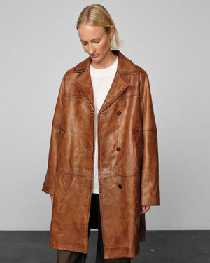 Shelly Leather Coat