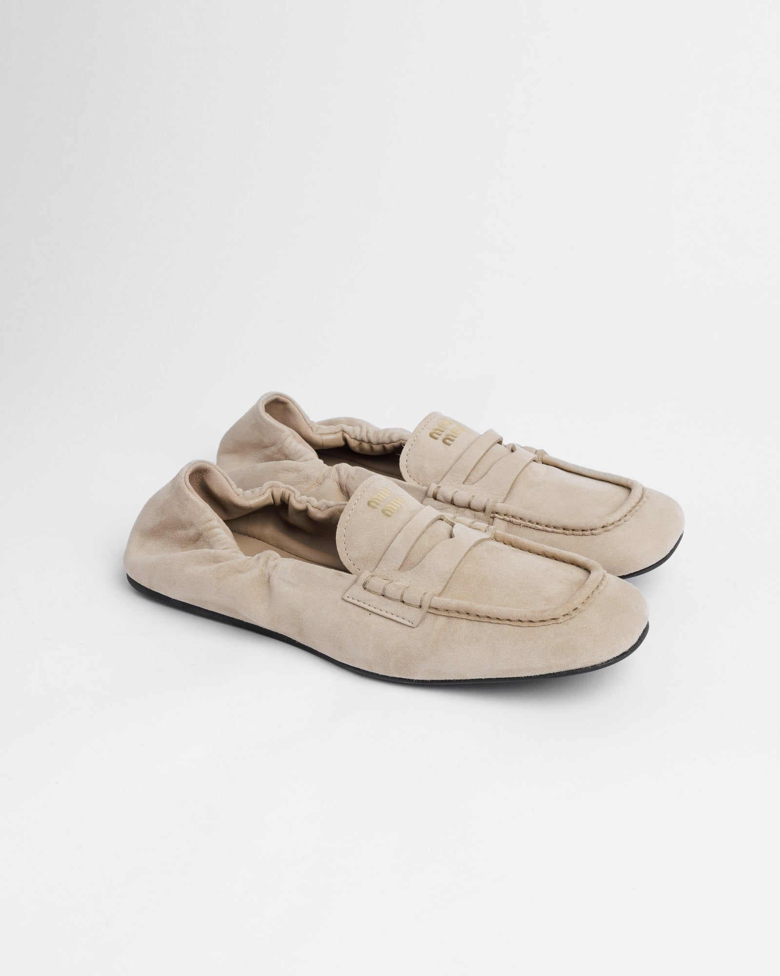 Ruches Suede Loafers