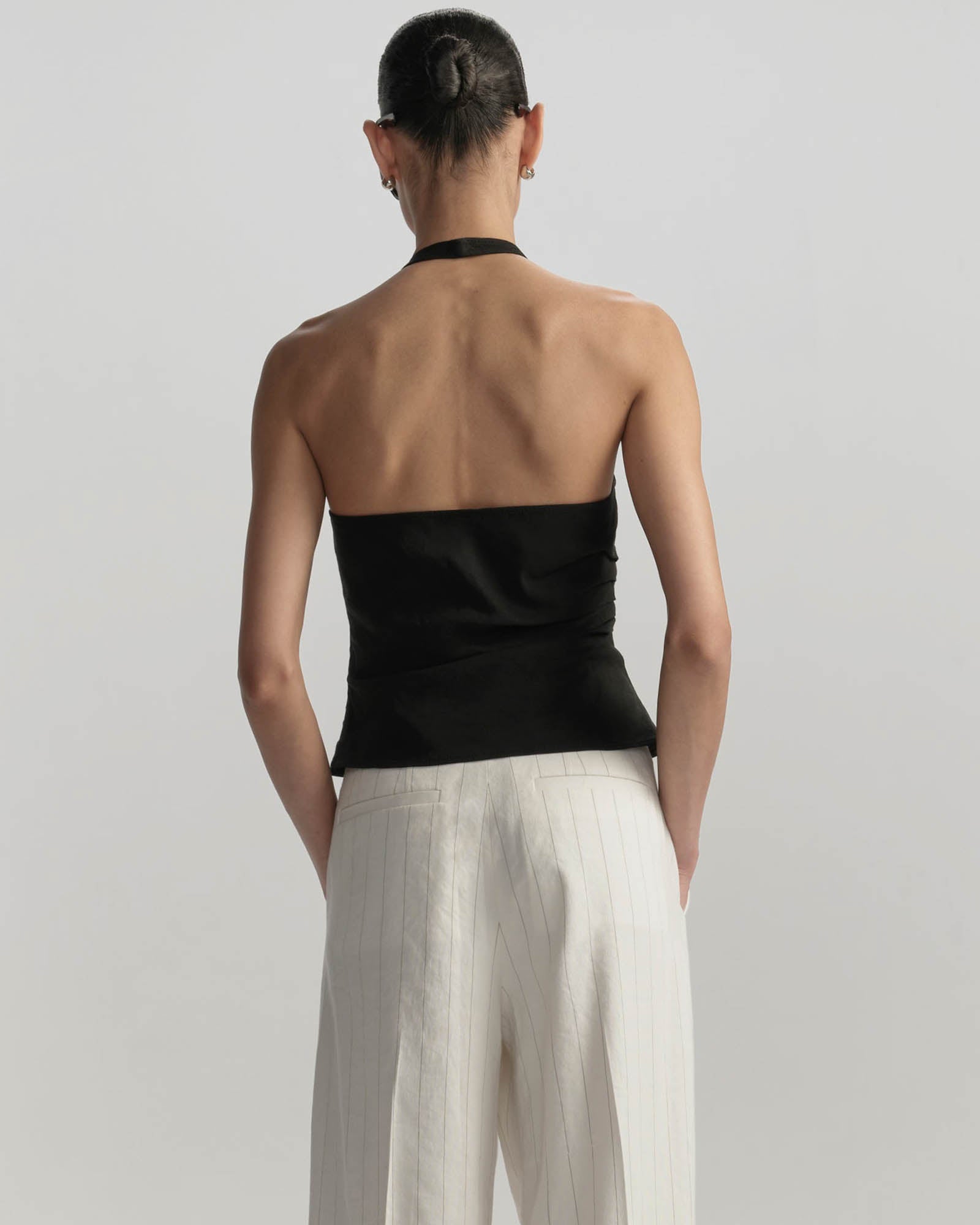 Sylvie Linen Halter Top