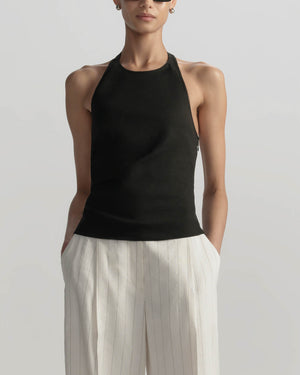 Sylvie Linen Halter Top