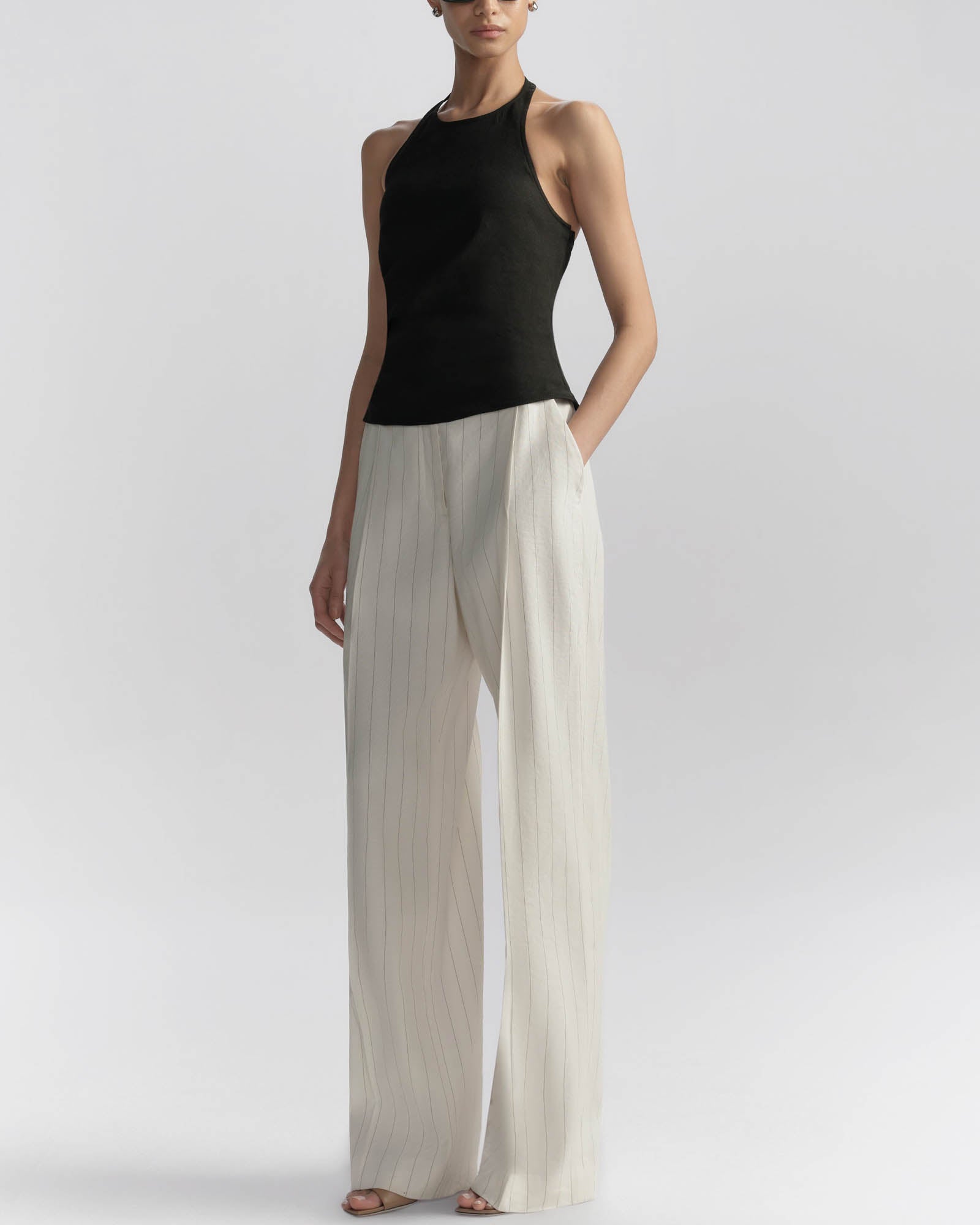 Sylvie Linen Halter Top