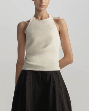 Sylvie Linen Halter Top