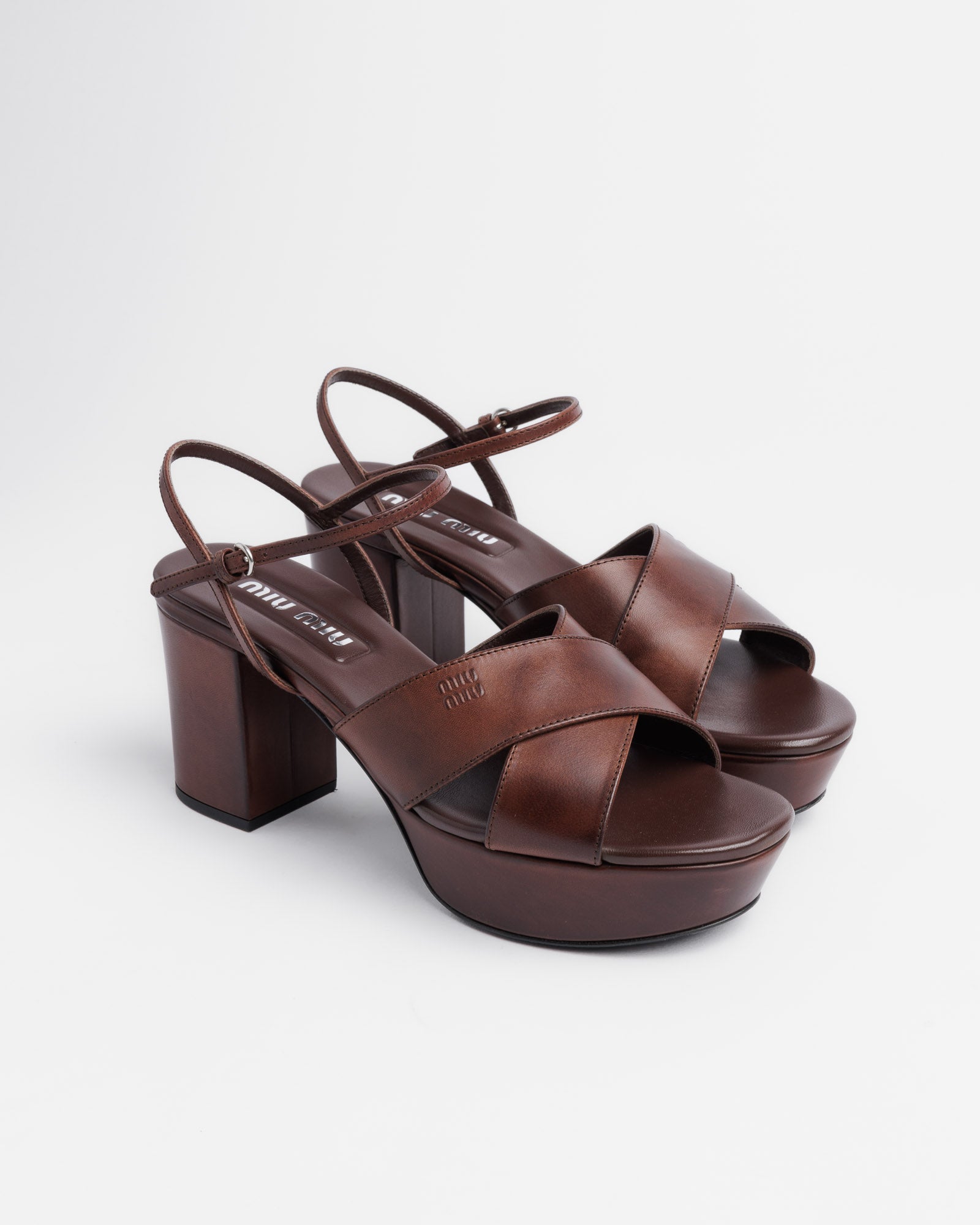Leather Platform Sandals