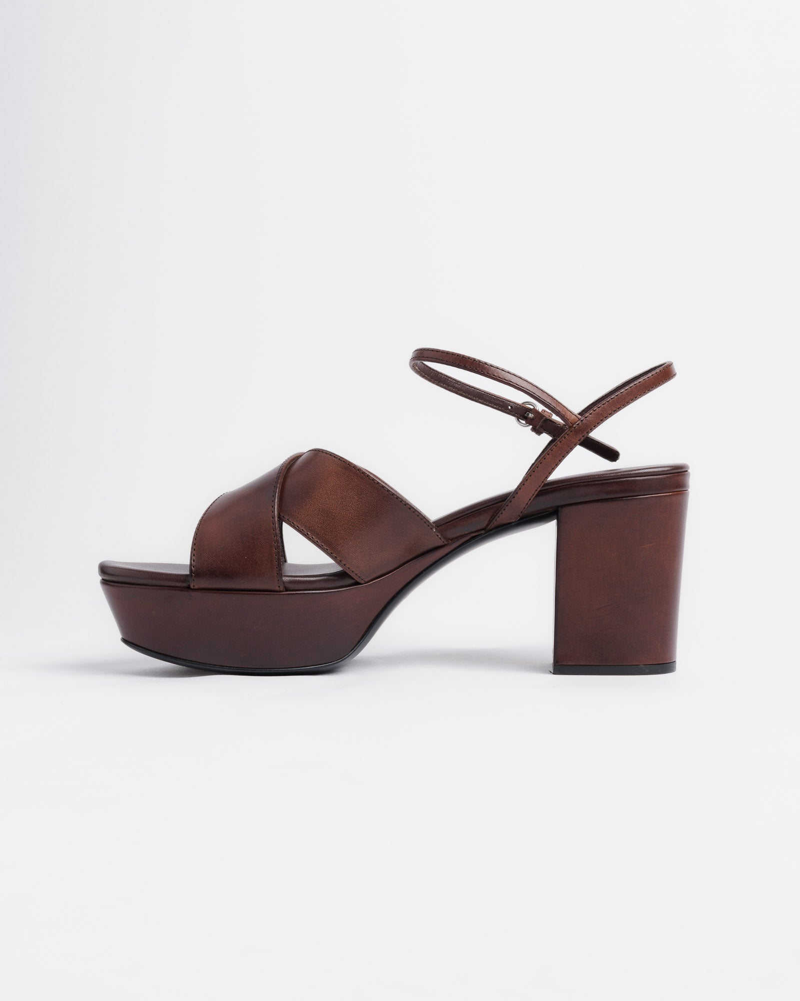 Leather Platform Sandals