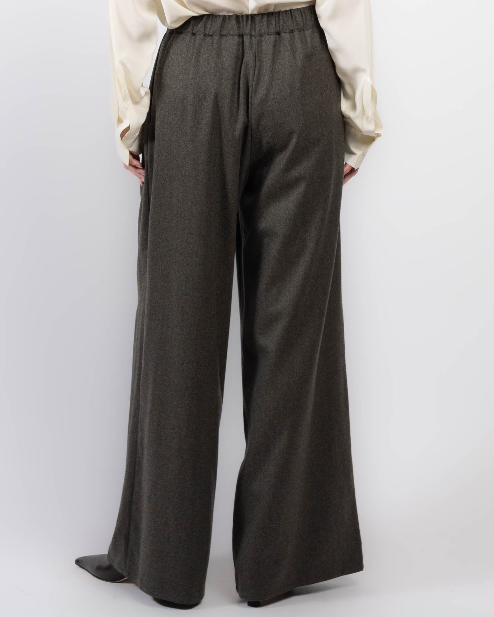 Pantalon en flanelle de laine