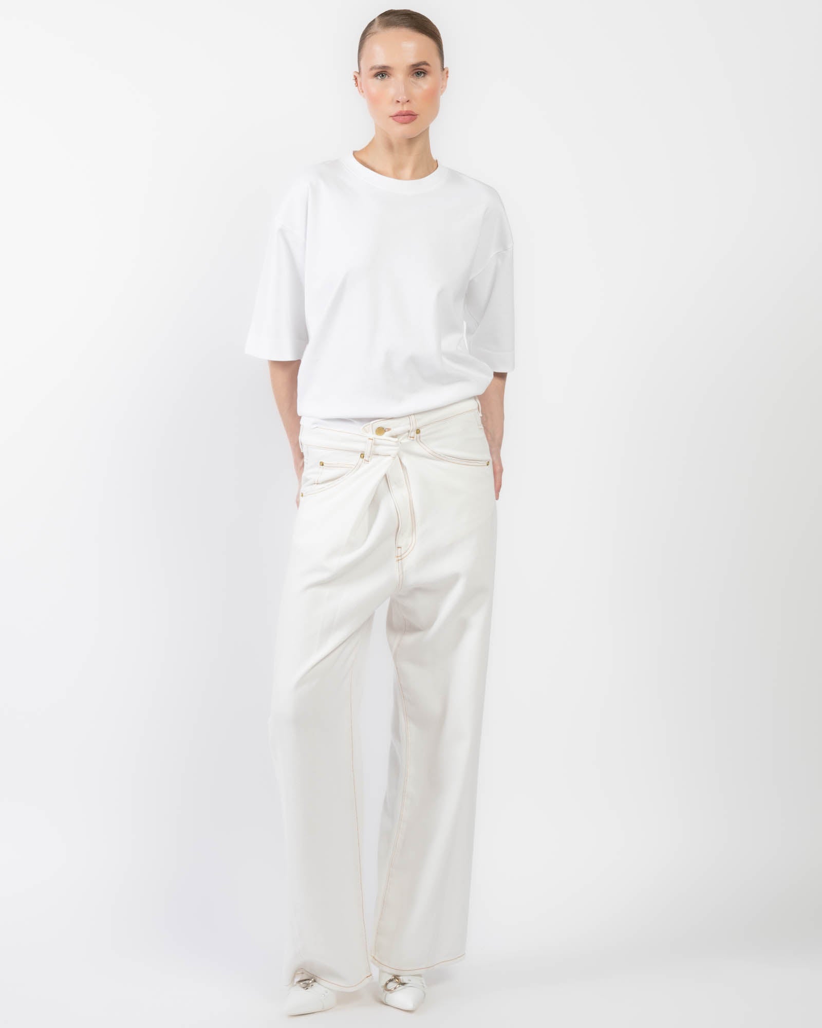 Ines Fold-Over Jeans