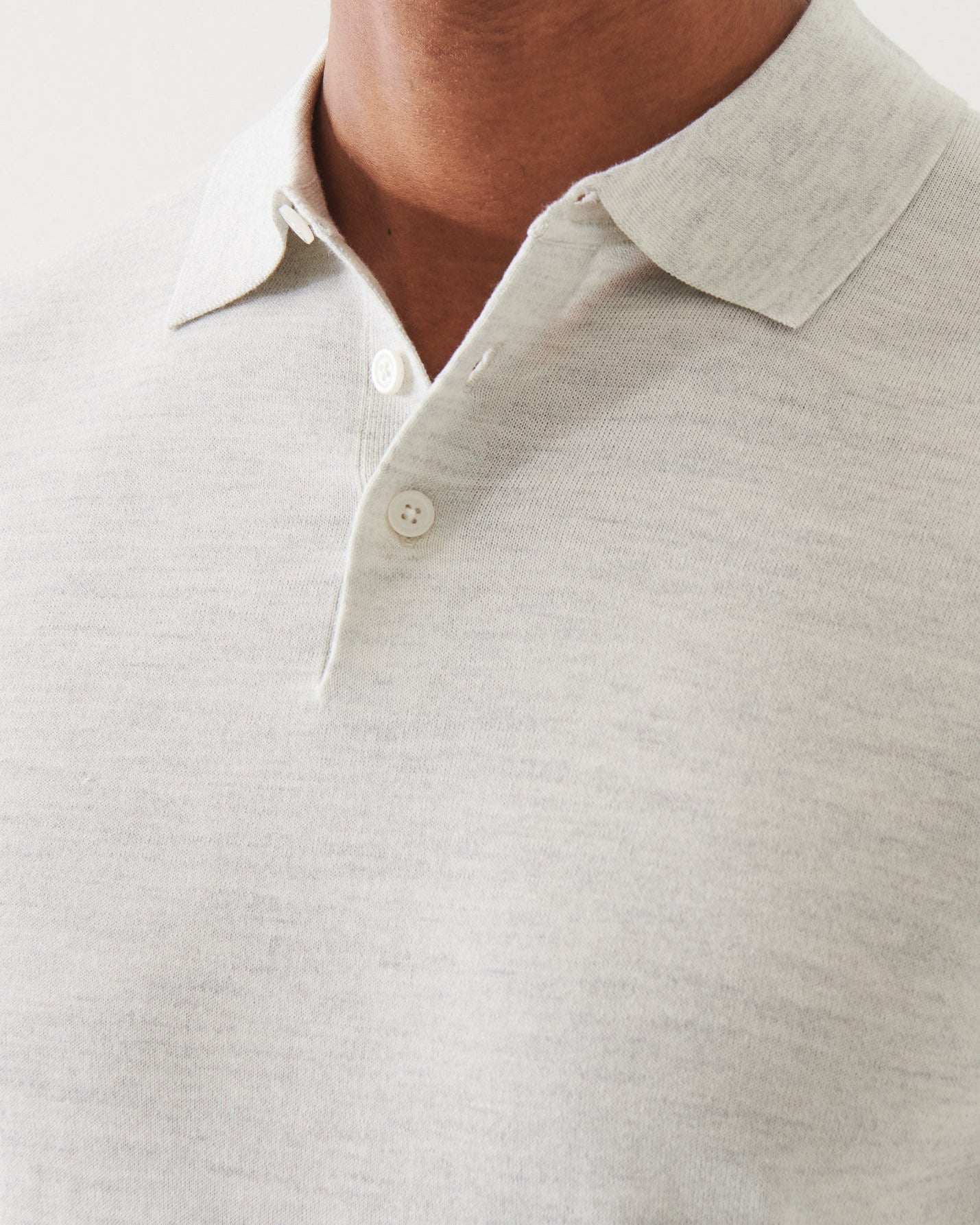 Cupro Button Polo