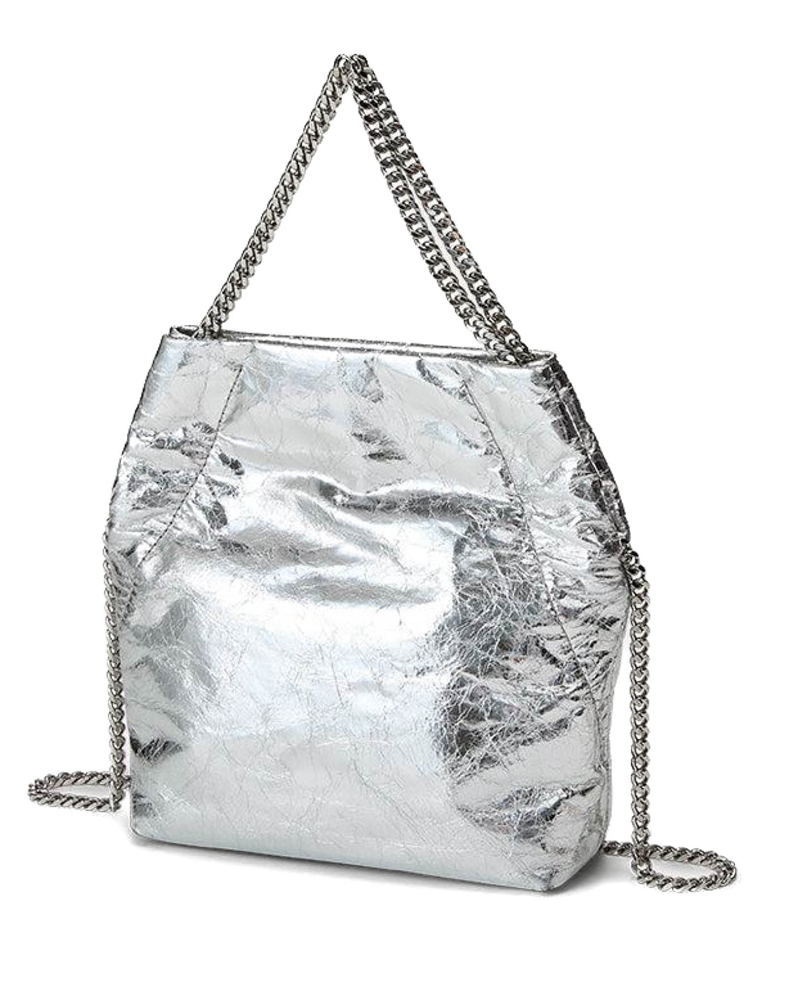 Petit sac à bandoulière métallique
