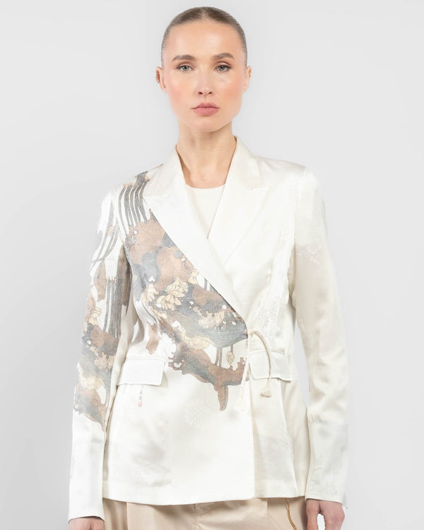 Double-Breasted Traditional Kimono Jacket